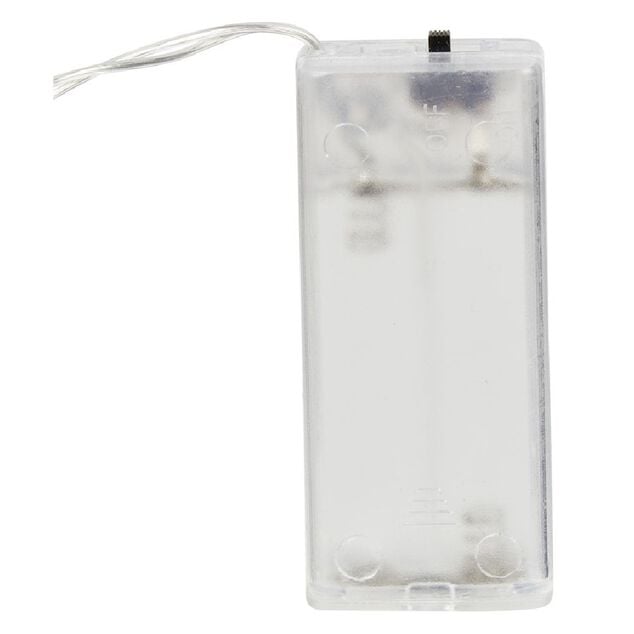 Guirlande &eacute;lectrique en bois Joyeux No&euml;l 10 LED blanc chaud 1m