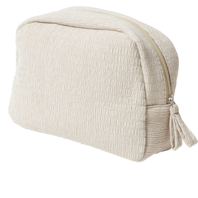 Trousse de toilette en tissu 20x6xH13cm (2 modèles)