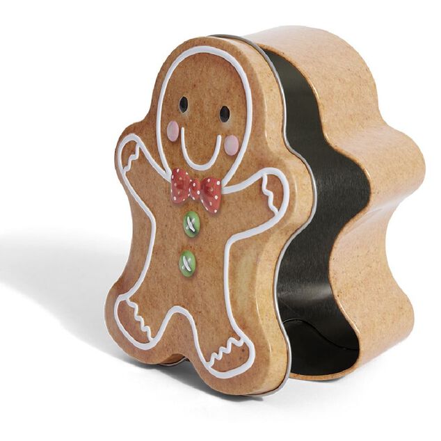 Bo&icirc;te m&eacute;tal bonhomme pain d'&eacute;pices