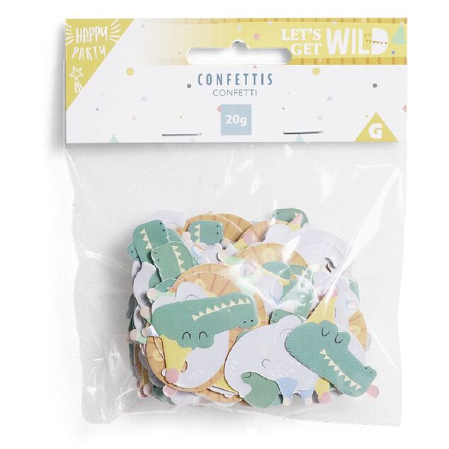 Confetti th&egrave;me animaux sauvages 20g