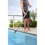 Balai aspirateur rechargeable piscine et spa gris et vert L106-162cm
