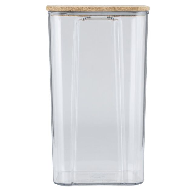 Bo&icirc;te de conservation x8 plastique et couvercle bambou 370/680/950/1300/1800ml
