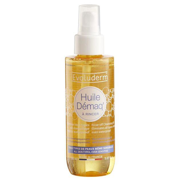 Huile d&eacute;maquillante &agrave; rincer Evoluderm 150 ml