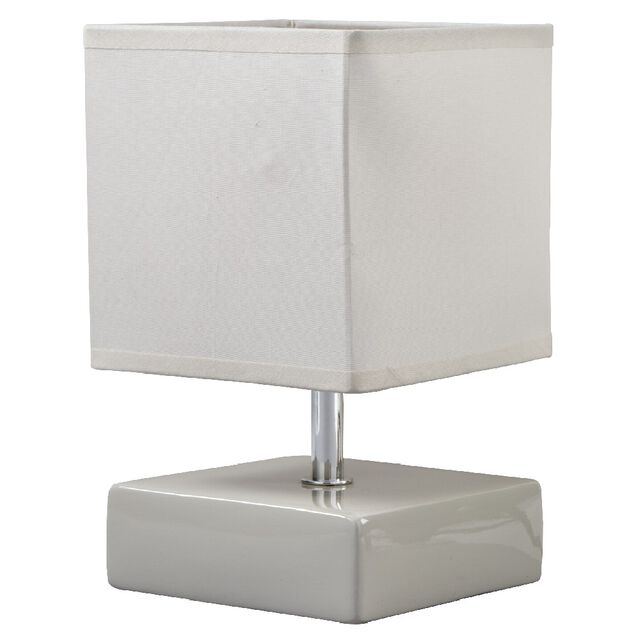 Lampe carr&eacute;e beige
