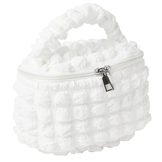 Trousse de maquillage tissu bouclette19x12xH11cm (2 modèles)