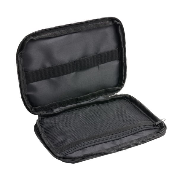 Organisateur de c&acirc;ble pochette zipp&eacute;e noire 19x14cm
