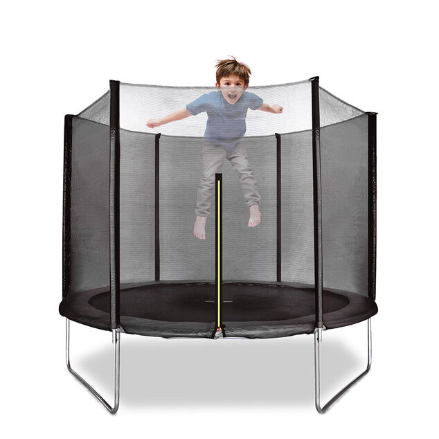 Trampoline d'ext&eacute;rieur pour enfant avec filet &Oslash;244xH199cm