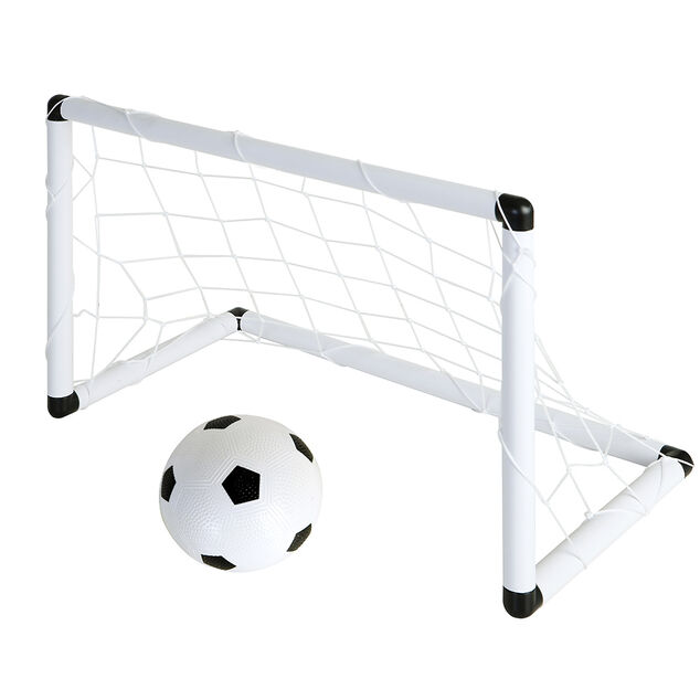 But de football 2en1 avec ballon et gonfleur