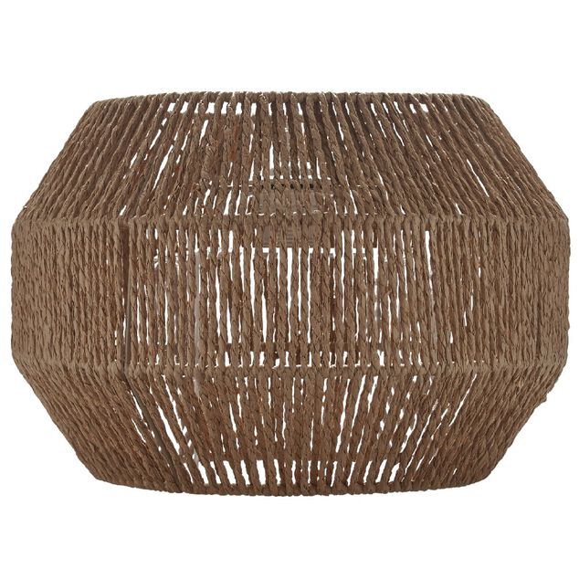 Luminaire &agrave; suspension filaire papier tress&eacute; naturel