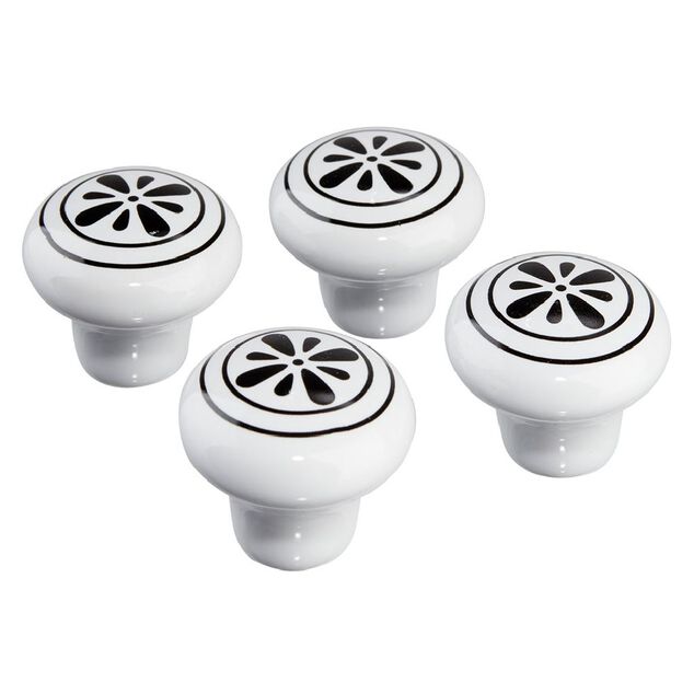 Poignée de meuble Ø2,4cm x4