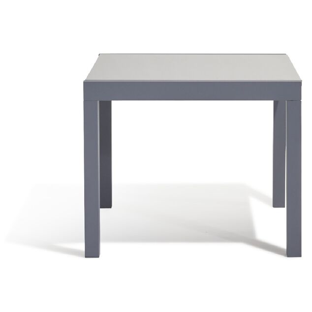 Table extensible Oslow gris ardoise 4 &agrave; 8 personnes