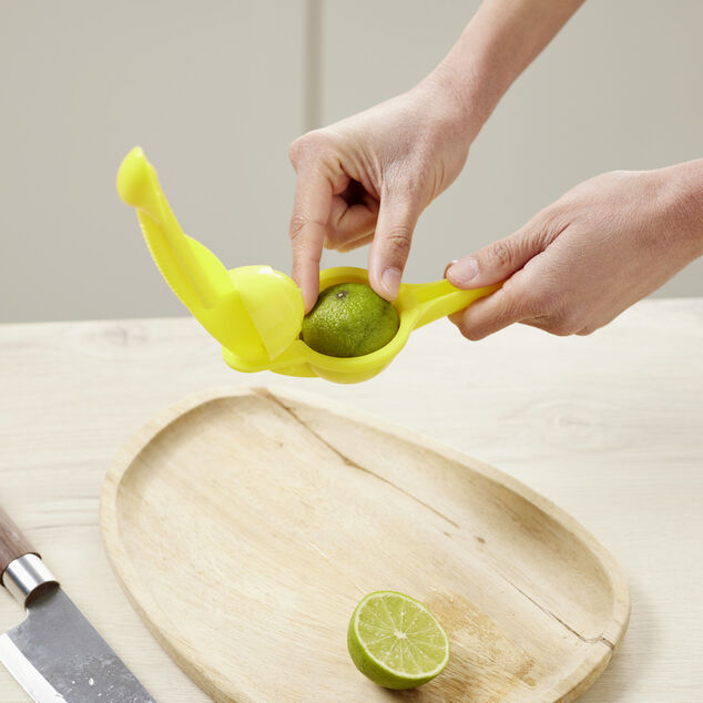 Pince presse citron manuel plastique vert