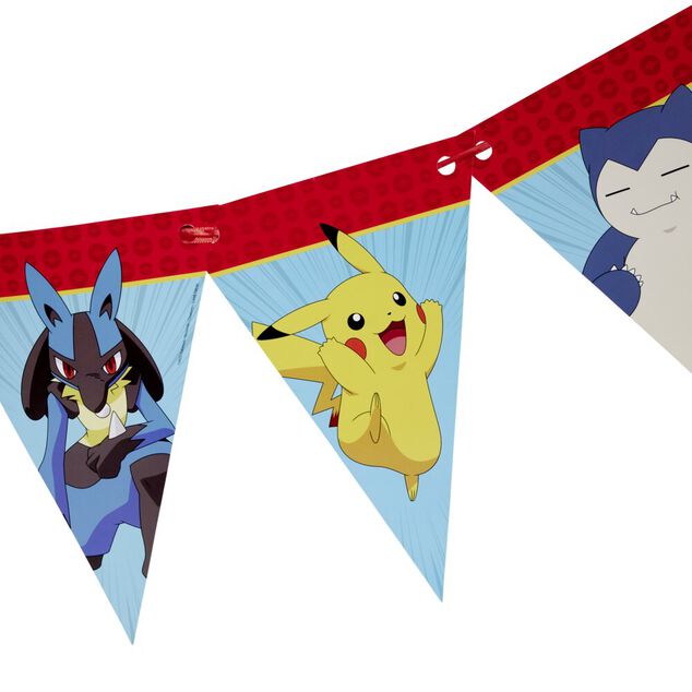 Guirlande fanion Pok&eacute;mon papier 2,3m