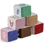 Lot de 6 cubes d'&eacute;veil en tissu