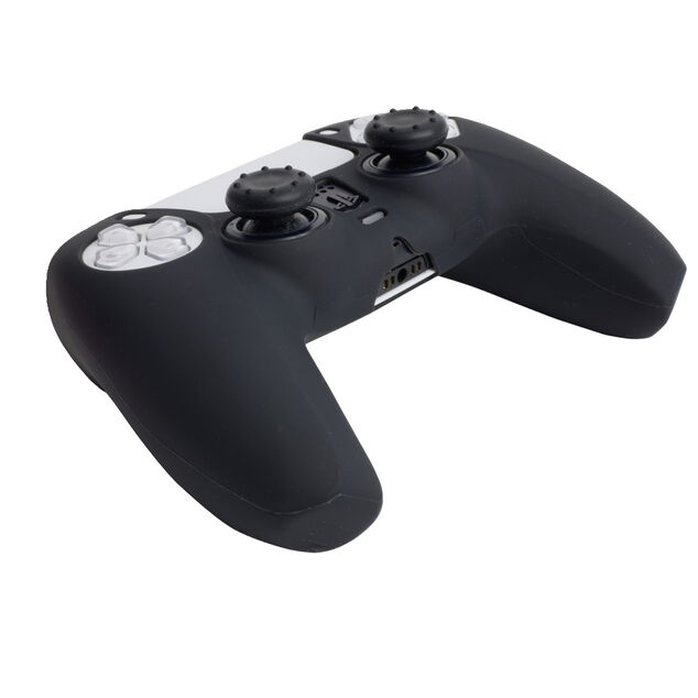 Protection en silicone noir pour manette de console PS5