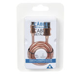 C&acirc;ble USB vers micro USB m&eacute;tal Rose charge rapide