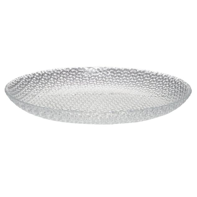 Service &agrave; vaisselle 12 pi&egrave;ces porcelaine relief transparent