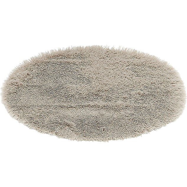 Tapis rond fourrure Shaggy taupe