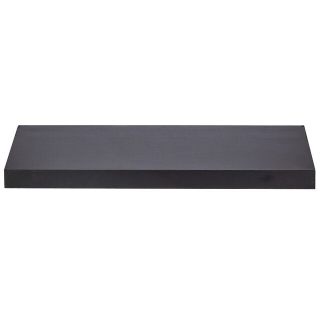 &Eacute;tag&egrave;re murale rectangulaire bois noir