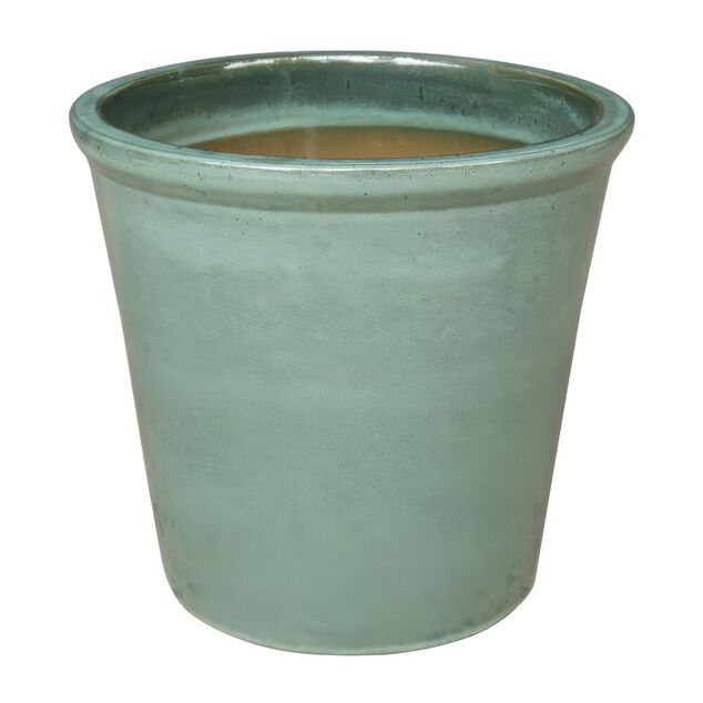 Pot rond argile &eacute;maille bleu &Oslash;41xH38cm