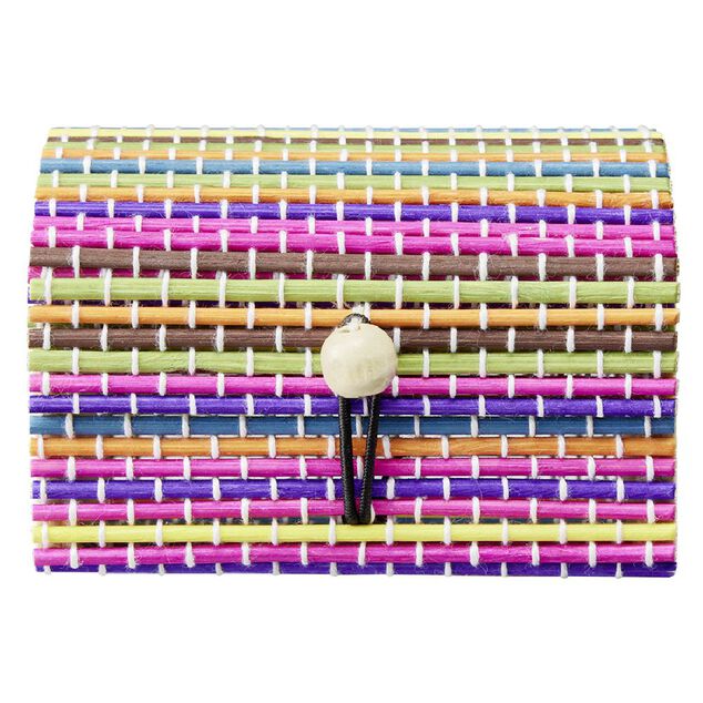Bo&icirc;te en bambou L9x6xH9cm
