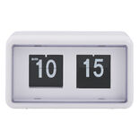 Horloge rétro à rabat automatique plastique blanc