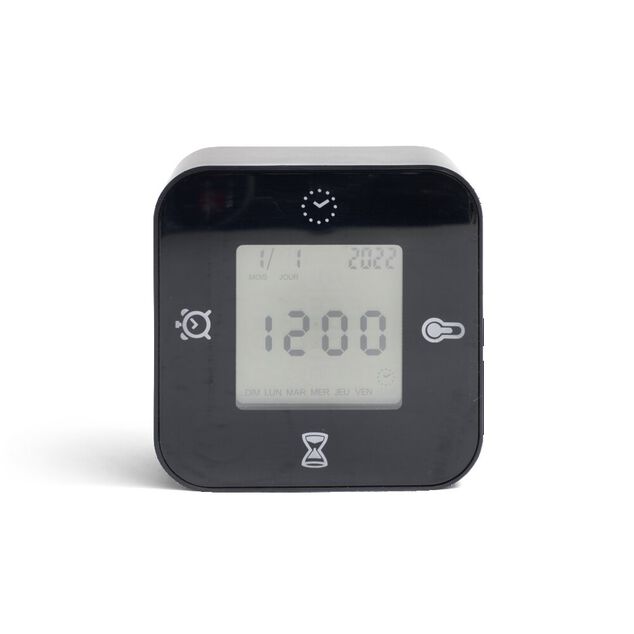 R&eacute;veil digital carr&eacute; r&eacute;tro&eacute;clair&eacute;