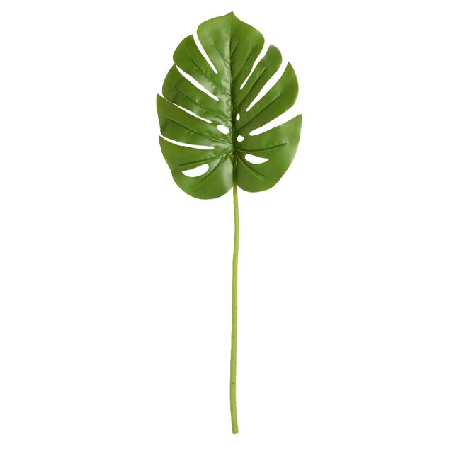 Feuille artificielle philodendron vert L84cm