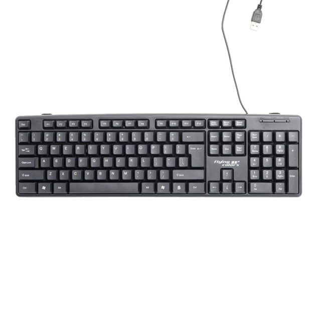 Clavier filaire noir USB 14x42cm