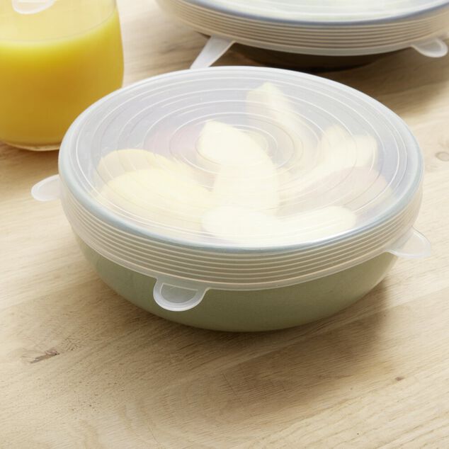 Couvercle en silicone extensible x6 &Oslash;6,5&agrave;20,5cm