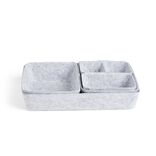 Panière de rangement en feutrine lot de 5 tailles