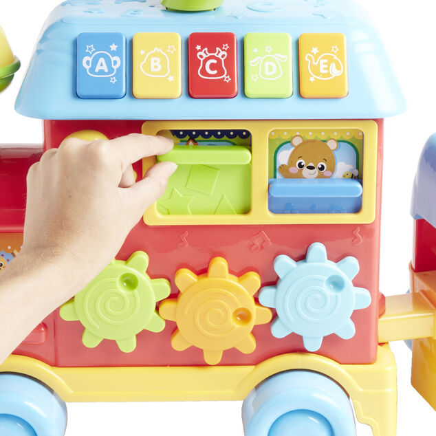 Porteur train &eacute;ducatif L71xH46cm