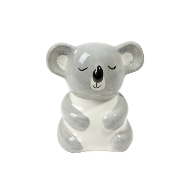 Tirelire forme koala en c&eacute;ramique 10x8,5xH11cm