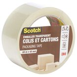 Scoth Adh&eacute;sif transparent pour carton et emballage 66m x 48 mm