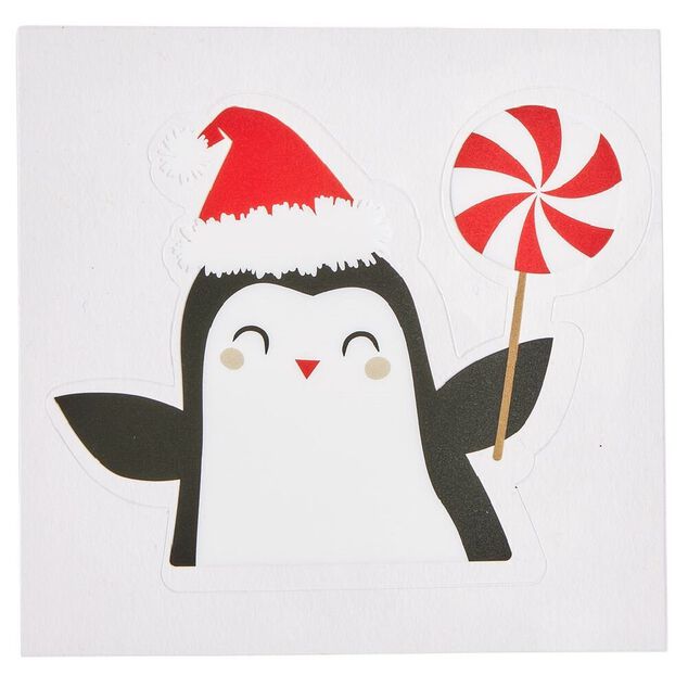 Décoration fenêtre et mur Noël adhésive personnage (3 modèles)