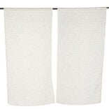 Vitrage passe tringle x2 effet sequin taupe 60x160cm