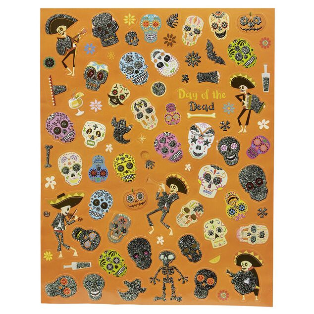 Sticker planche papier art cr&eacute;atif Halloween (2 mod&egrave;les)