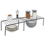 &Eacute;tag&egrave;re extensible en m&eacute;tal noir 43&agrave;69x20xH14,5cm