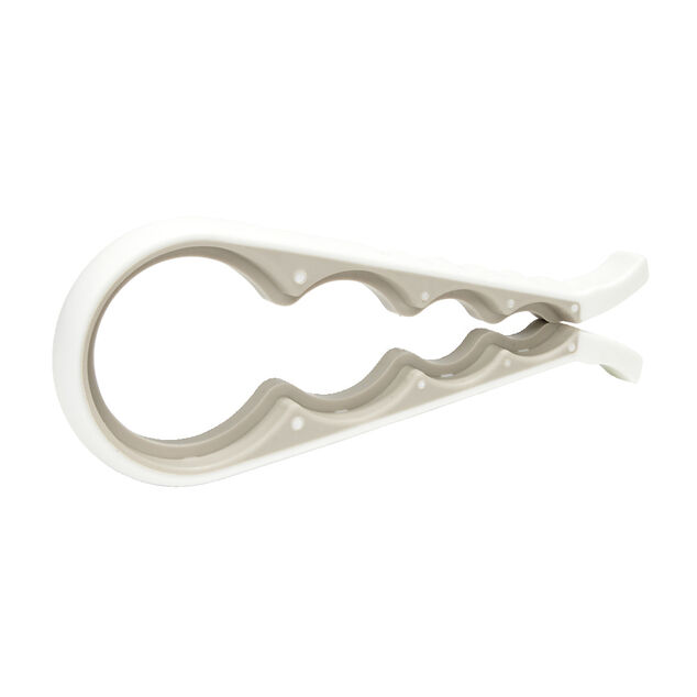 Ouvre bocal et bouteille universel blanc L23cm