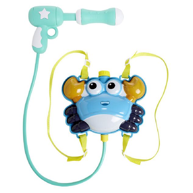 Pistolet &agrave; eau sac &agrave; dos crabe bleu