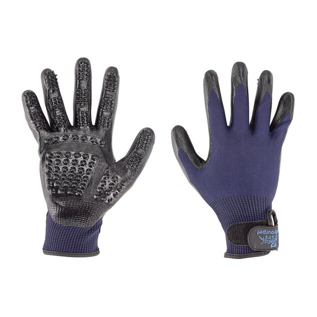 Gant de nettoyage animaux polyuréthane avec scratch 21x23cm (3 modèles)