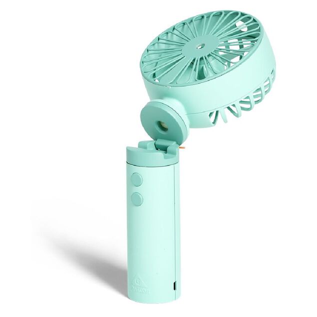 Ventilateur &agrave; main brumisateur USB 3 vitesses bleu