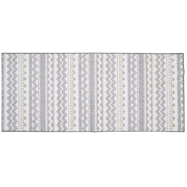 Tapis de cuisine imprimé ethnique vert 120x50cm