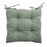 Galette de chaise carrée 38x38cm vert sauge