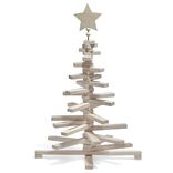 Sapin Noël bois amovible H. 71 cm