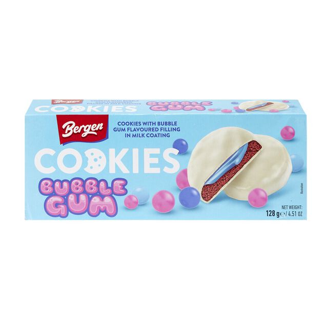 Biscuit cookies bubble gum 128g