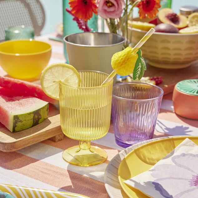 Lot de 12 pailles en papier design fruit