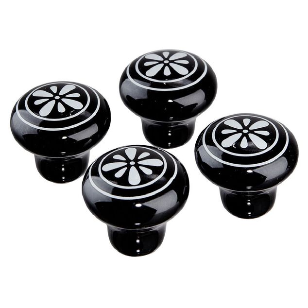 Poignée de meuble Ø2,4cm x4