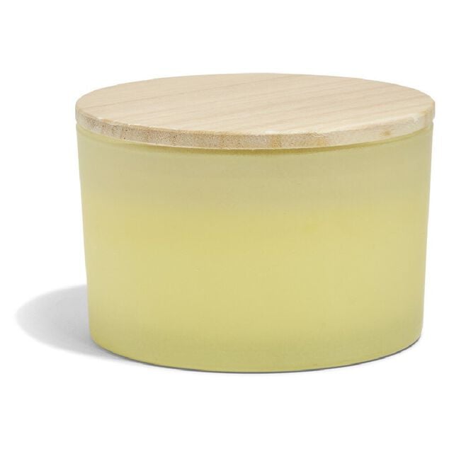 Bougie citronnelle verre et bois