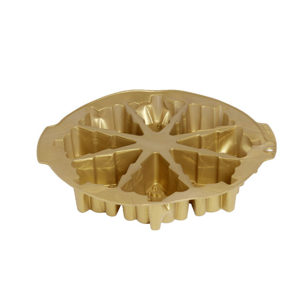 Moule &agrave; g&acirc;teau en silicone &Oslash;30cm forme mini sapin pour 8 parts